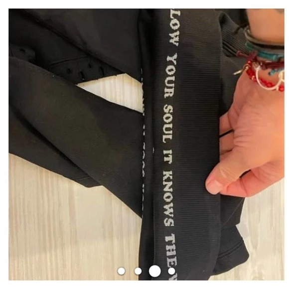 Spiritual Gangster Black High Waisted Leggings, Side Cut Outs, Small NWT - Picture 9 of 9